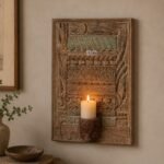 Magnificent Vintage Wall Candle Holder - 26" Wall Decor Sconce