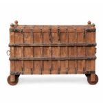 Massive  Rajasthani Majus Dowry Chest Cabinet, Early 20th Century