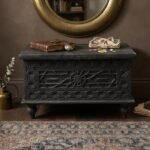 Your Home Wooden Keepsake Storage Box Handcrafted Carved Design 2 ft Memory Organization
