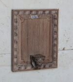 Magnificent  Wall Hanging Candle Holder Panel - 19" Vintage Hand-Carved Wooden Shelf - Image 4