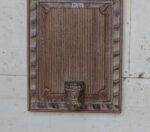 Magnificent  Wall Hanging Candle Holder Panel - 19" Vintage Hand-Carved Wooden Shelf - Image 3