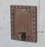 Magnificent  Wall Hanging Candle Holder Panel - 19" Vintage Hand-Carved Wooden Shelf - Image 5