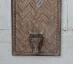 Magnificent  Wall Hanging Candle Holder Panel - 21" Vintage Hand-Carved Wooden Shelf - Image 5
