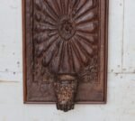 Magnificent  Wall Hanging Candle Holder Panel - 17" Vintage Hand-Carved Wooden Shelf - Image 4