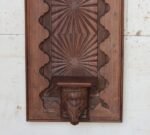 Exquisite Hand-Carved Wooden Wall Panel with Decorative Shelf | 28" Elegant Farmhouse Wall Décor - Image 3