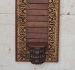 Exquisite Hand-Carved Wooden Wall Panel with Decorative Shelf | 2.6 ft Elegant Farmhouse Wall Décor - Image 3