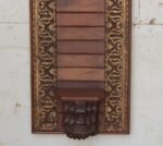 Magnificent Carved Vintage Wooden Wall Shelf Panel - 2.6 ft Tall Elegant Wall Decor - Image 3
