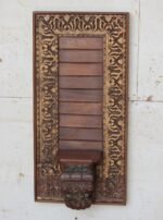 Magnificent Carved Vintage Wooden Wall Shelf Panel - 2.6 ft Tall Elegant Wall Decor - Image 2