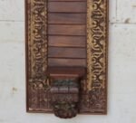 Magnificent Carved Vintage Wooden Wall Shelf Panel - 2.6 ft Tall Elegant Wall Decor - Image 3
