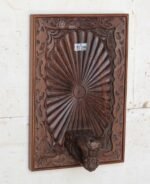 Magnificent Hand-Carved Rustic Wooden Candle Sconce - 20 Inch Eclectic Wall Art Decor - Image 3