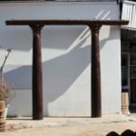 Magnificent Antique Harmya Wooden Pillars Set of 2 - Image 2