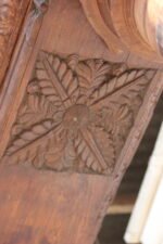 Magnificent Antique Harmya Wooden Pillars Set of 2 - Image 8