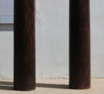 Magnificent Antique Harmya Wooden Pillars Set of 2 - Image 11