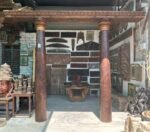 Magnificent Antique Harmya Wooden Pillars Set of 2 - Image 13