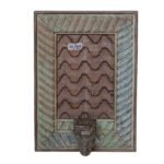 Vintage Hand-Carved Wooden Wall Hanging Candle Holder Panel