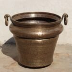 Stunning Vintage Brass Vessel — 17 Inch Hand-Hammered, Beautifully Aged Decorative Planter Vase