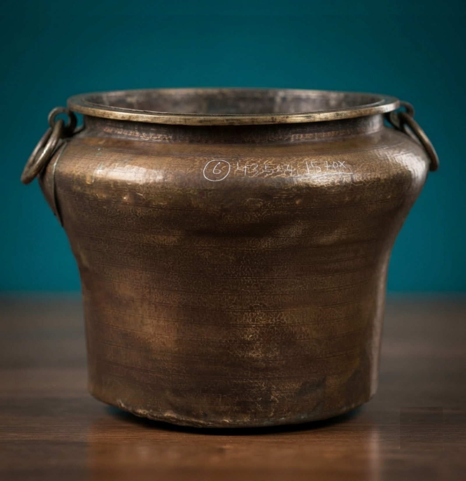 Untitled - August 06, 2026 at 12.59.05 (27) Vintage Brass Vessel — Hand Hammered & Aged Planter vase - Image 1