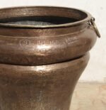 Vintage Brass Vessel — Hand Hammered & Aged Planter vase - Image 2