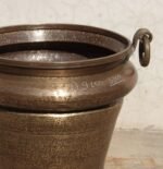 Stunning Vintage Brass Vessel — 17 Inch Hand-Hammered, Beautifully Aged Decorative Planter Vase - Image 4