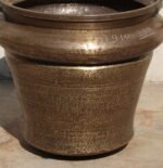 Stunning Vintage Brass Vessel — 17 Inch Hand-Hammered, Beautifully Aged Decorative Planter Vase - Image 3