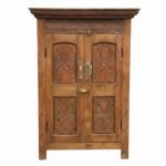 Your Home Vintage Hand-Carved Wooden Storage Cabinet